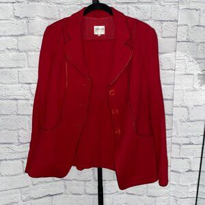 Vintage Armani Red Pant Suit